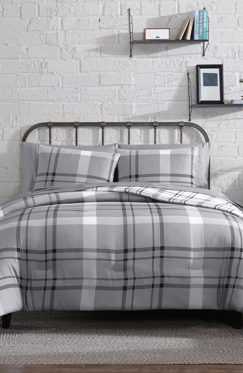 Perry Ellis Peri 5-Piece Twin/Twin XL Comforter Set, Alternate, color, Gray