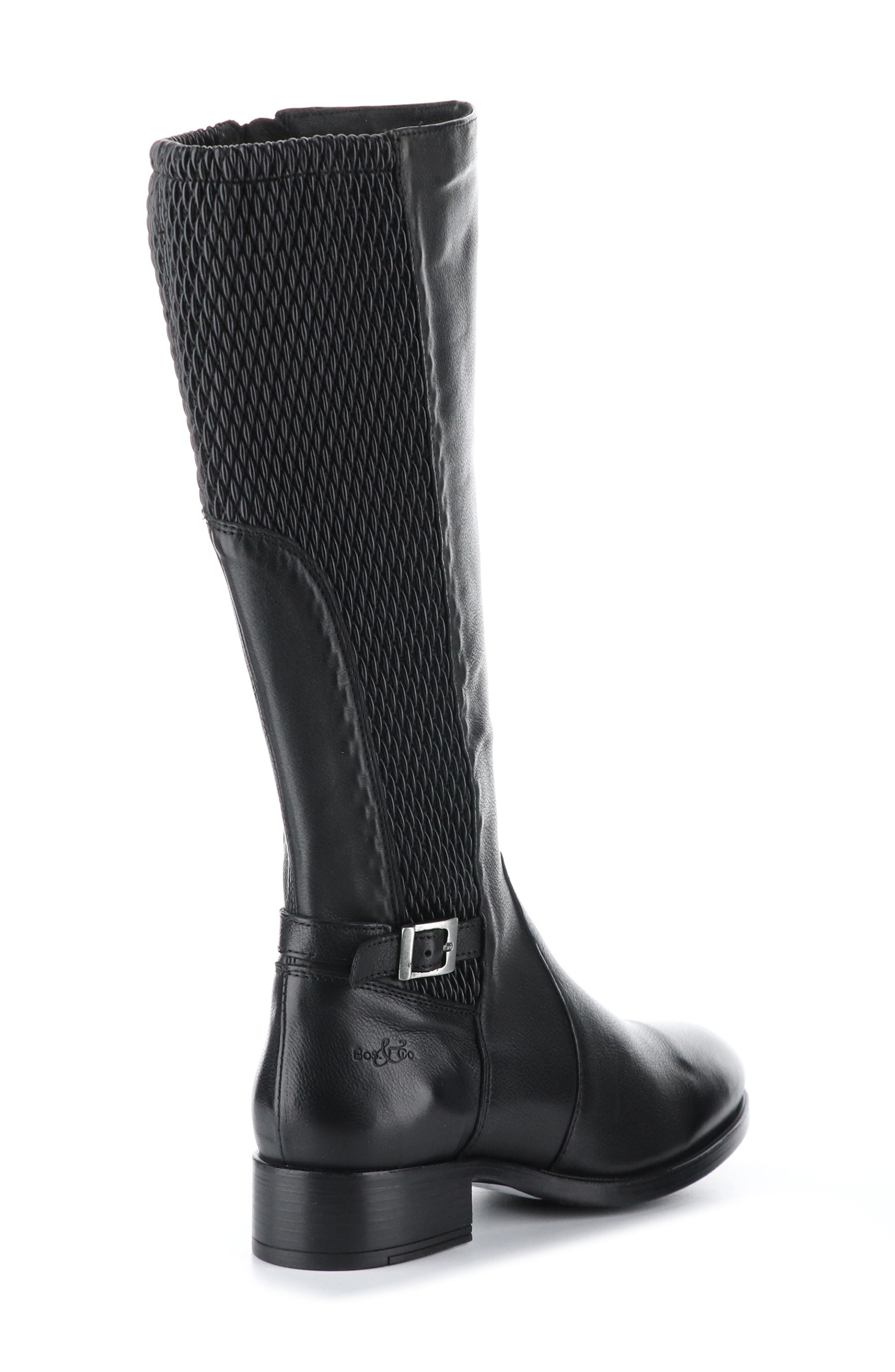 Bawn Waterproof Knee High Boot, Alternate, color, BLACK FEEL LEATHER