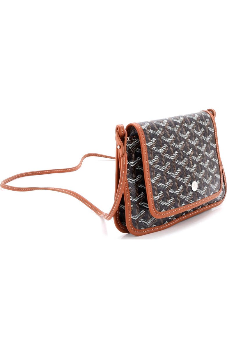 Pre-Owned Goyard Plumet Clutch Wallet Coated Canvas, Alternate, color, Brown