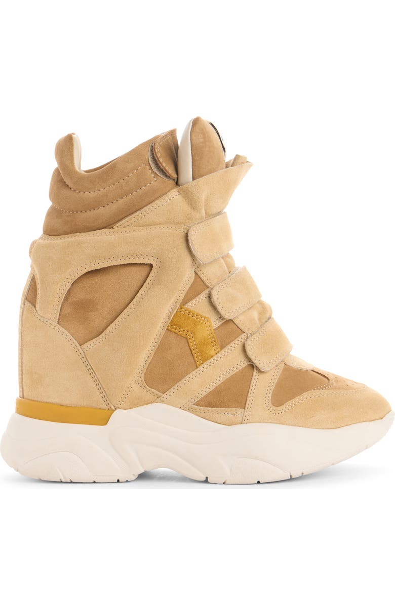 Isabel Marant Balskee Hidden Wedge High Top Sneaker, Alternate, color, Mube Multicolor Beige