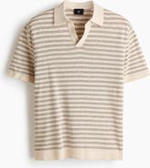 H&M Regular Fit Linen-blend Polo Shirt