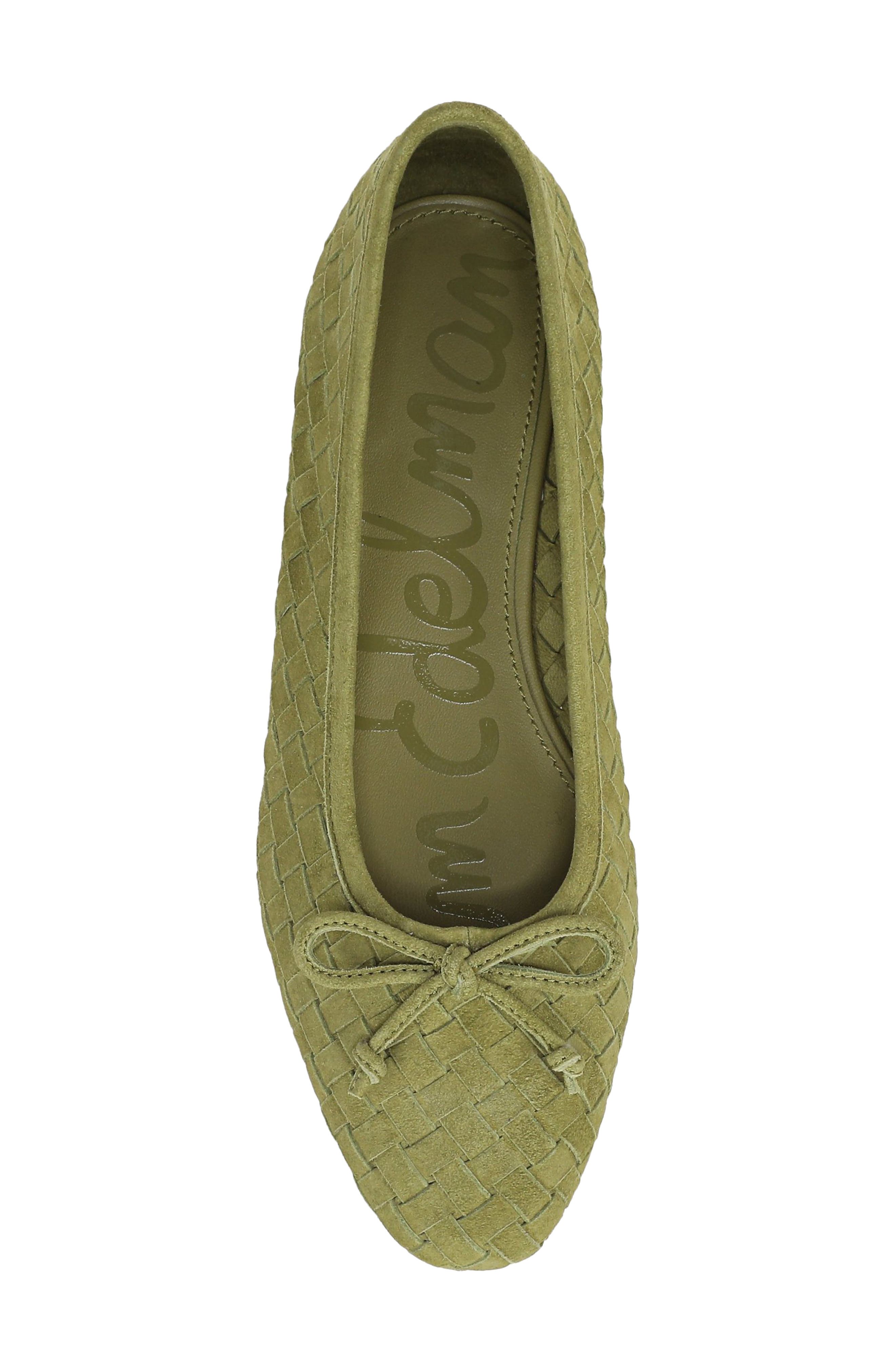 Ruthie Woven Ballet Flat, Alternate, color, MARTINI OLIVE