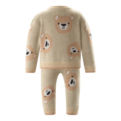 Rachel Riley Teddy Knit Sweater & Leggings Set