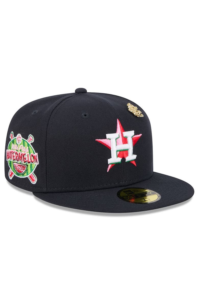 New Era Men's New Era Navy Houston Astros 2025 Big League Chew 59FIFTY Fitted Hat, Main, color, Navy