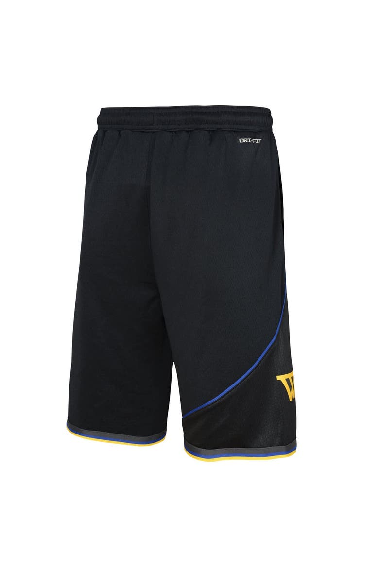 Youth Nike  Black Golden State Warriors Authentic Statement Edition Swingman Shorts, Alternate, color, Black
