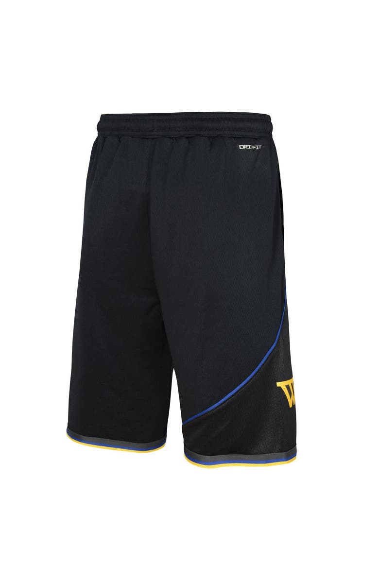 Nike Youth Nike  Black Golden State Warriors Authentic Statement Edition Swingman Shorts, Alternate, color, Black