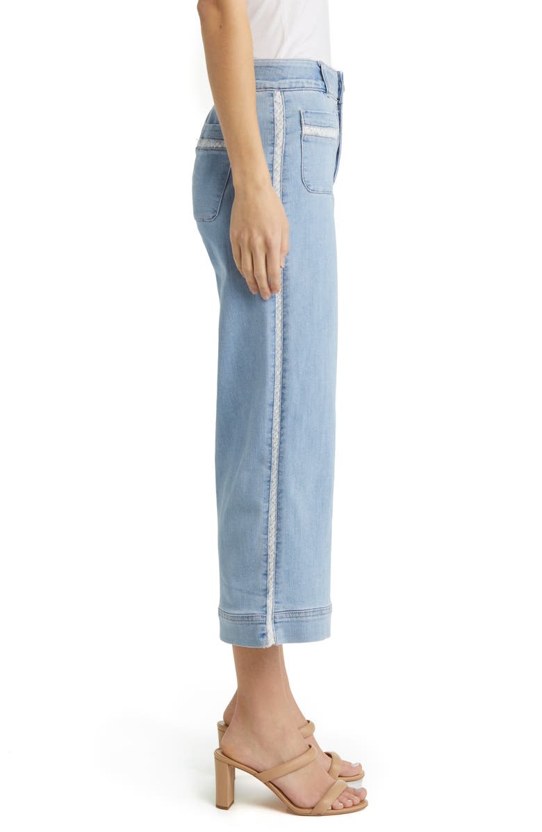 Wit & Wisdom 'Ab'Solution High Waist Wide Leg Ankle Jeans, Alternate, color, 