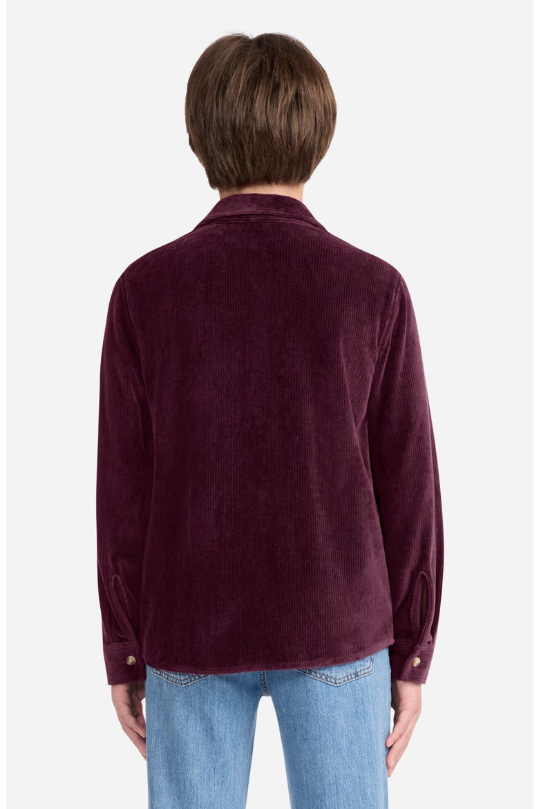 Kids' Corduroy Button-Up Shirt, Alternate, color, FIG