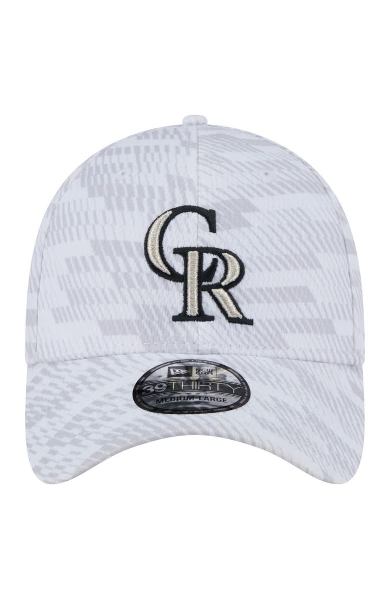 New Era Men's New Era White Colorado Rockies Graded 39THIRTY Flex Hat, Alternate, color, White