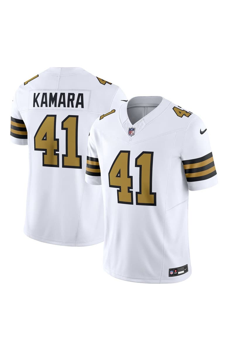 Nike Men's Nike Alvin Kamara White New Orleans Saints Alternate Vapor F.U.S.E. Limited Jersey, Main, color, White