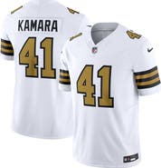 Nike Men's Nike Alvin Kamara White New Orleans Saints Alternate Vapor F.U.S.E. Limited Jersey