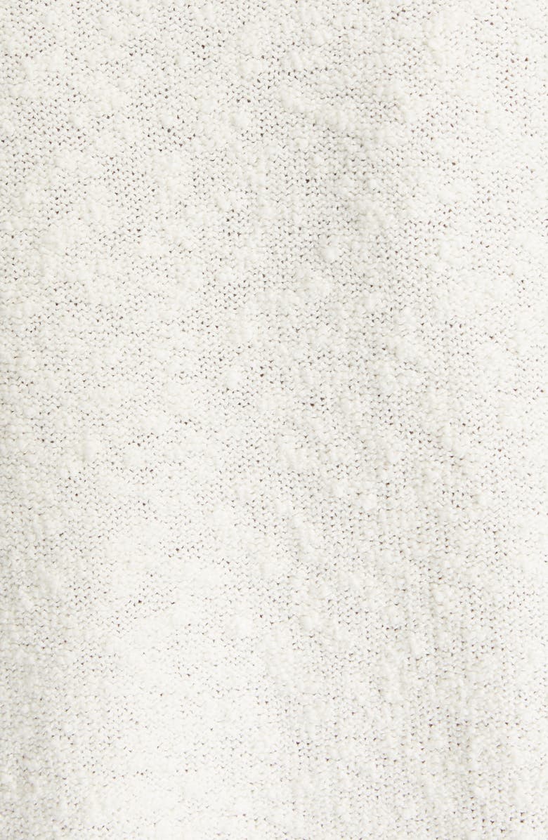 Maison Margiela Cotton Blend Bouclé Polo Sweater, Alternate, color, 