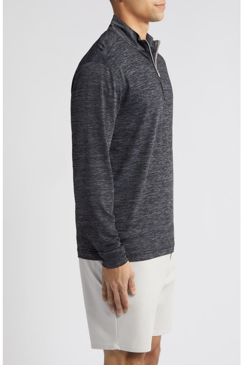 Glades Quarter Zip Pullover, Alternate, color, HEATHER BLACK
