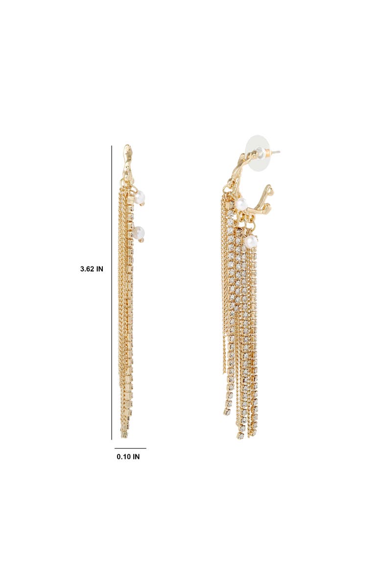 Layered Tassel Statement Earrings, Alternate, color, Gold