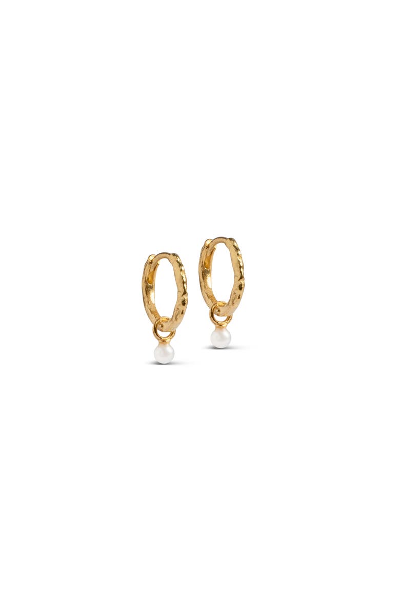 Belle Pearl Hoops, Main, color, Pearl