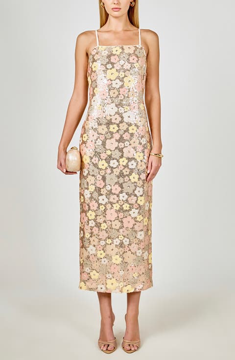 Sequin Sleeveless Maxi Dress