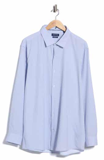 Microprint Performance Trim Fit Dress Shirt