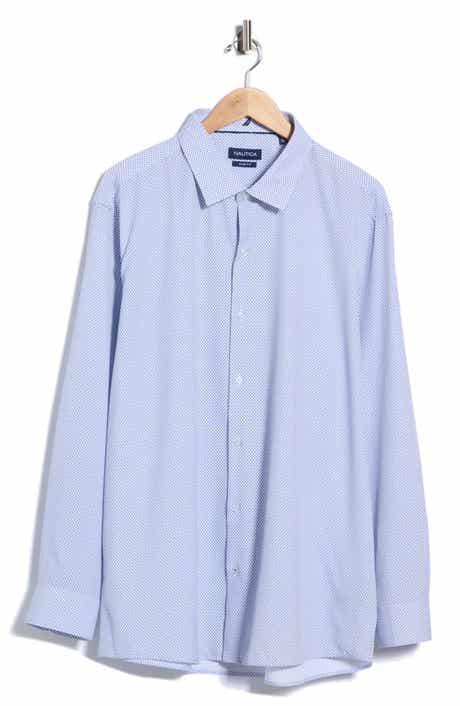 Microprint Performance Trim Fit Dress Shirt