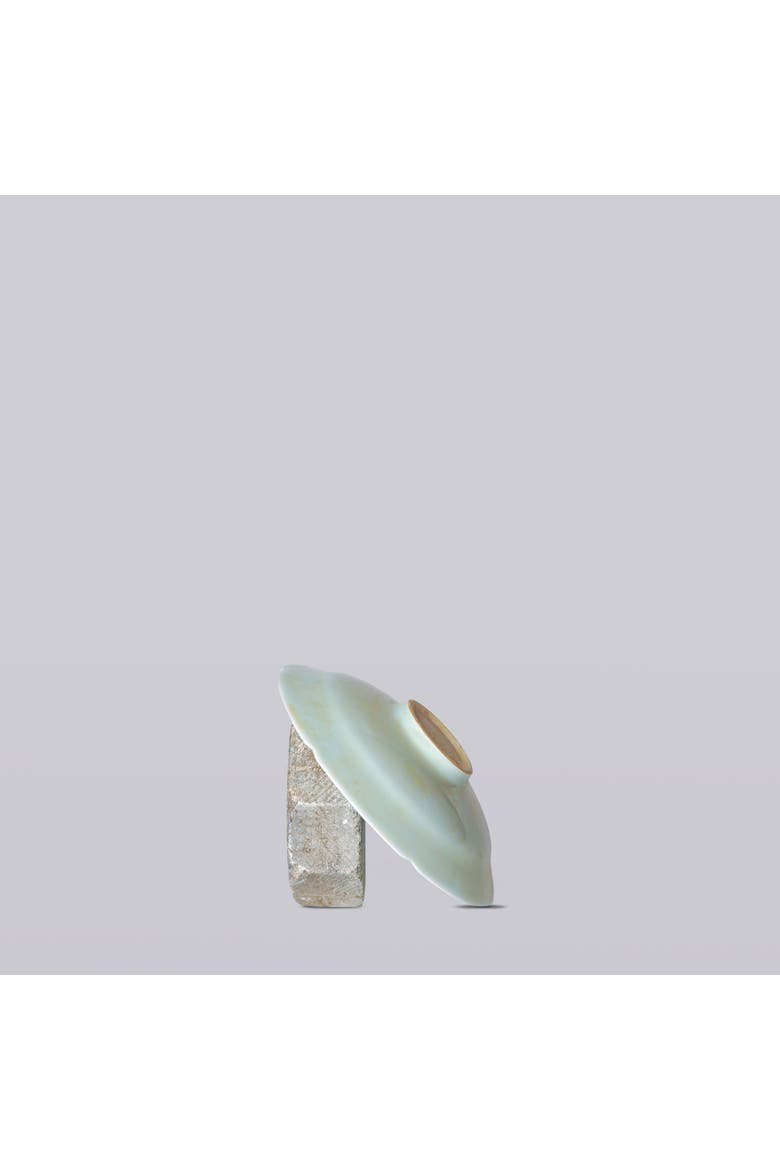 Porcelain Small Peony Dish, Alternate, color, Green