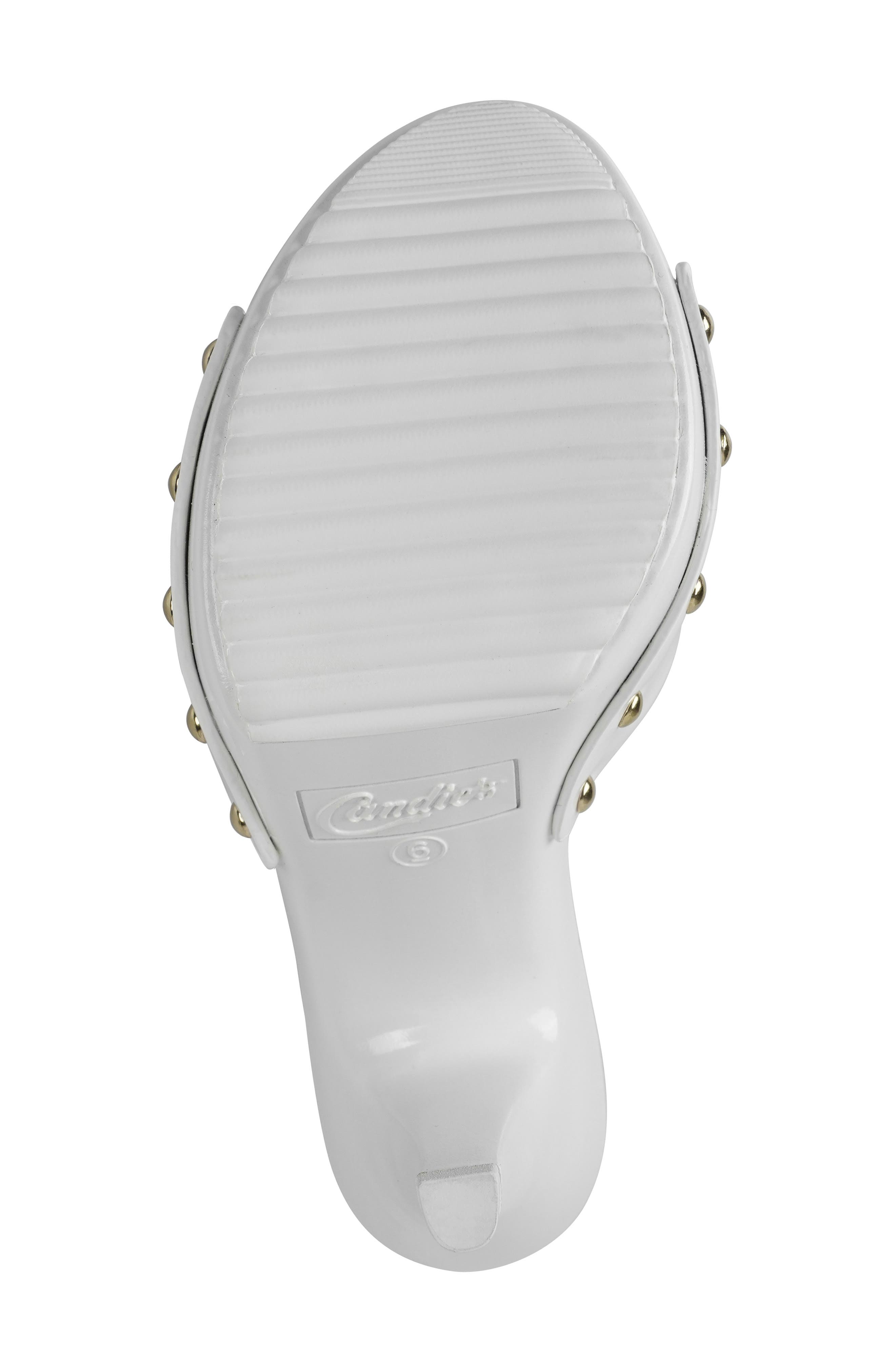 Candie's Lorenna Platform Sandal, Alternate, color, White