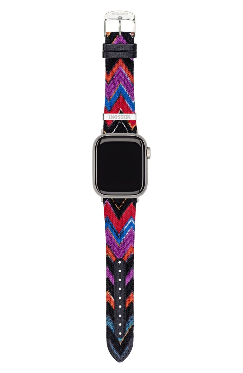 Missoni Multicolor Authentic Zigzag Textile Apple Watch<sup>®</sup> Watchband, 22mm/24mm, Alternate, color,