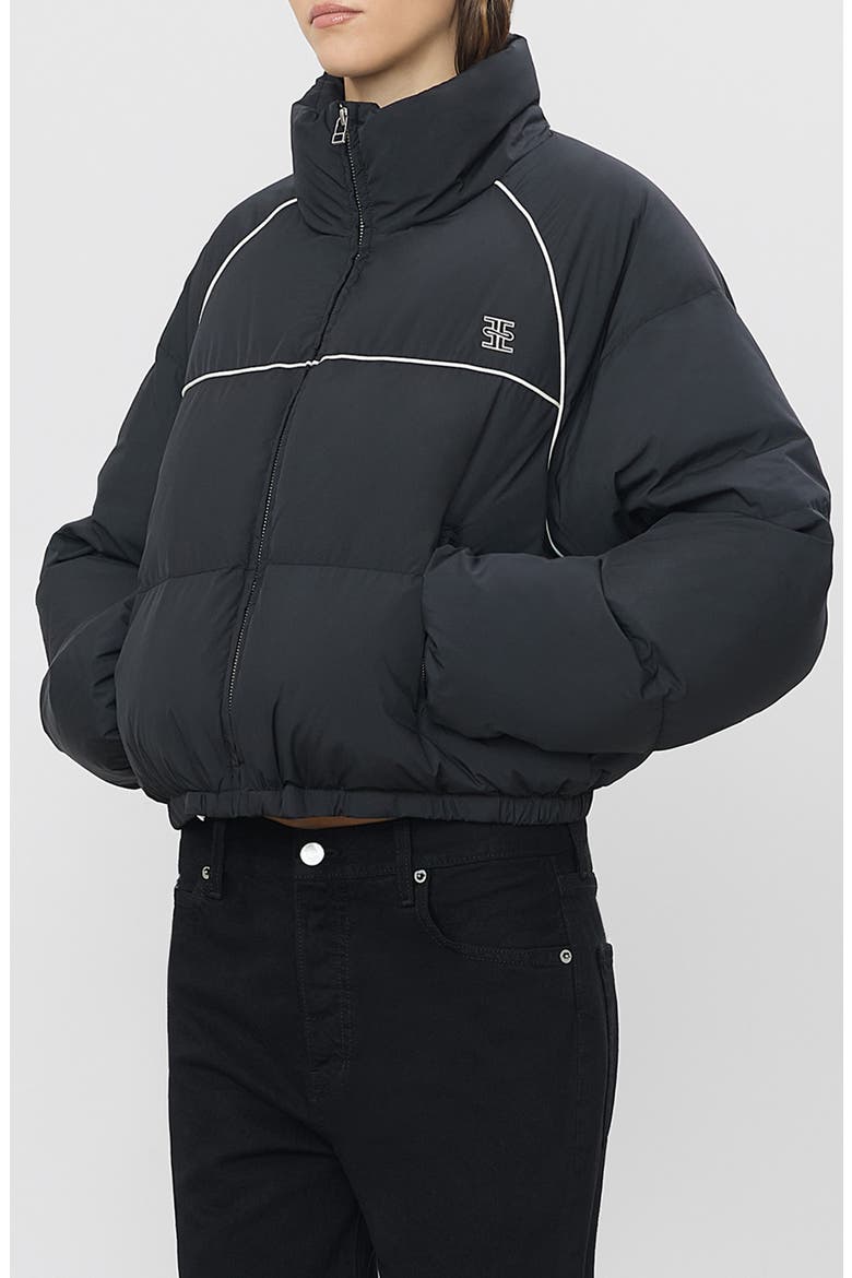 Down Puffer Jacket, Alternate, color, BLACK