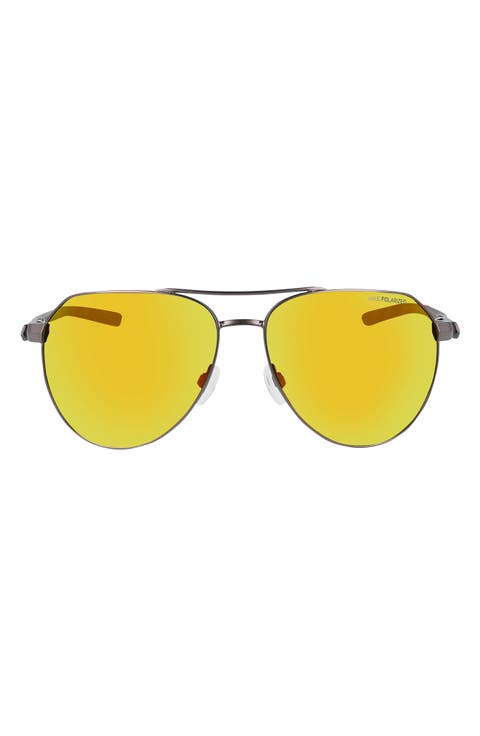 Club Nine 60mm Polarized Aviator Sunglasses