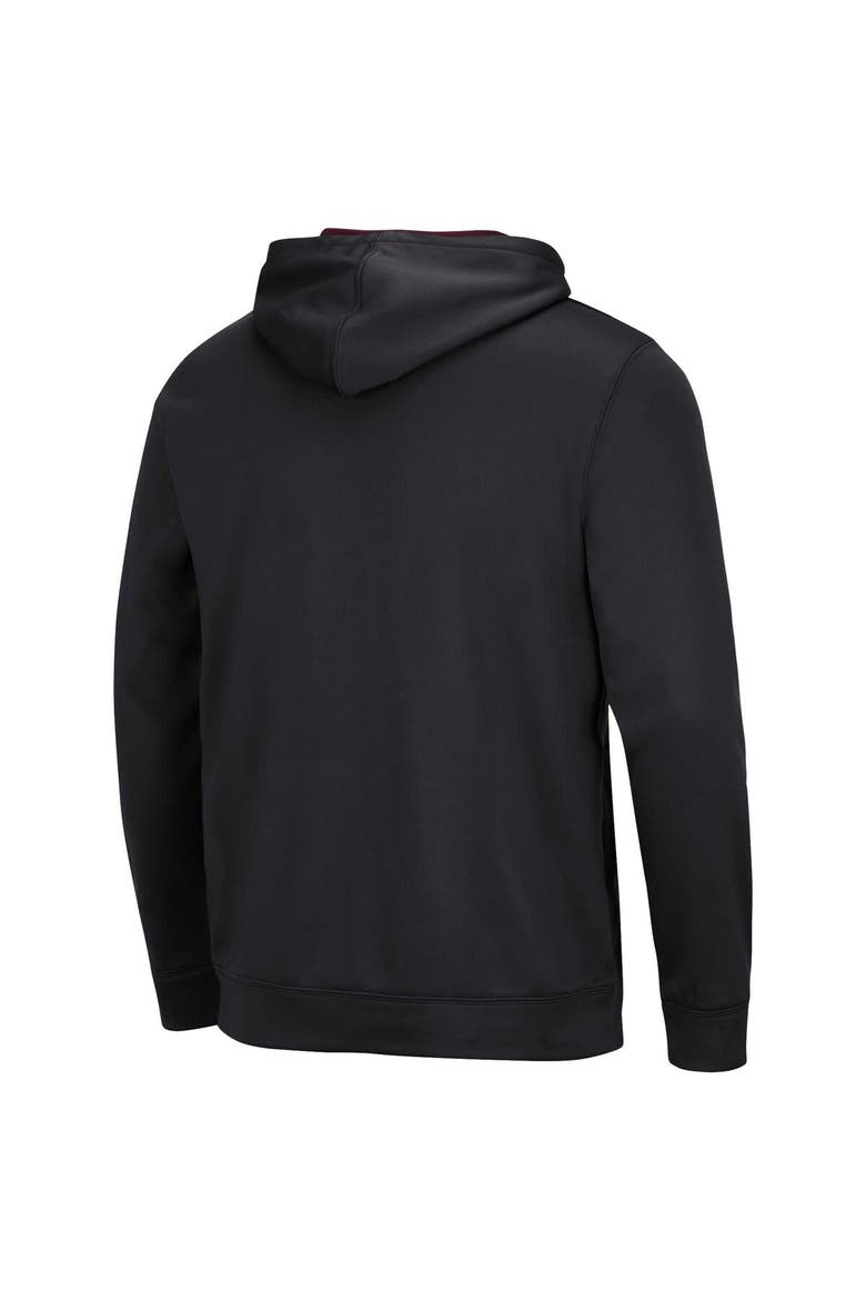 Men's Colosseum Black Arizona State Sun Devils Resistance Pullover Hoodie, Alternate, color, Black