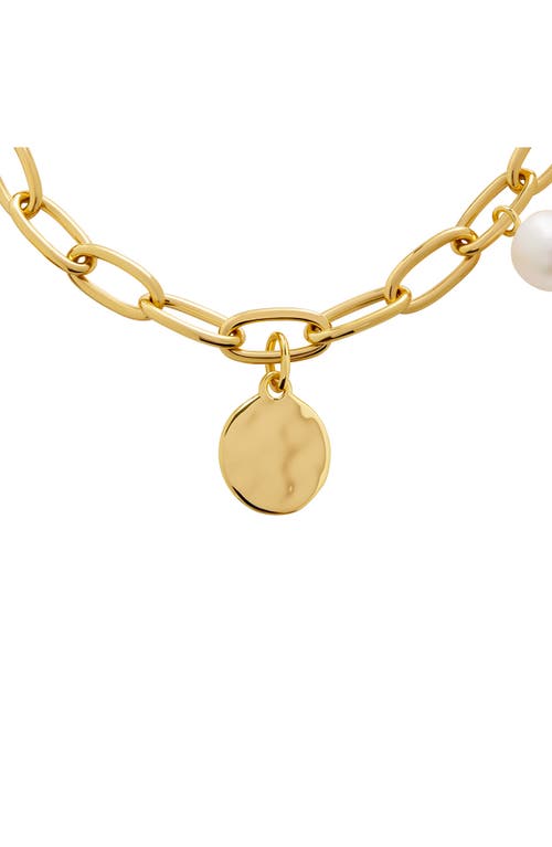 Monica Vinader Lucky Charm Bracelet In Gold