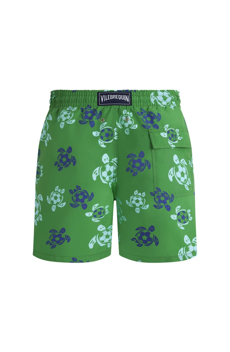 Vilebrequin Men Swim Shorts Soccer Turtles, Alternate, color, Laser