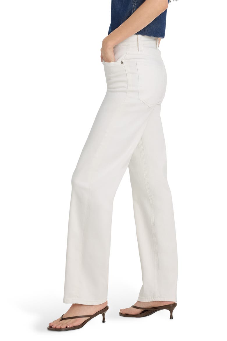 Good True High Waist Straight Leg Jeans, Alternate, color, WHITE001
