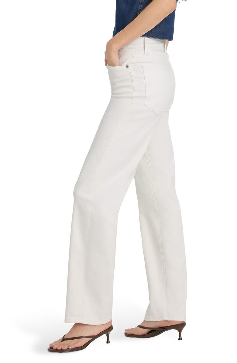 Good American Good True High Waist Straight Leg Jeans, Alternate, color, White001
