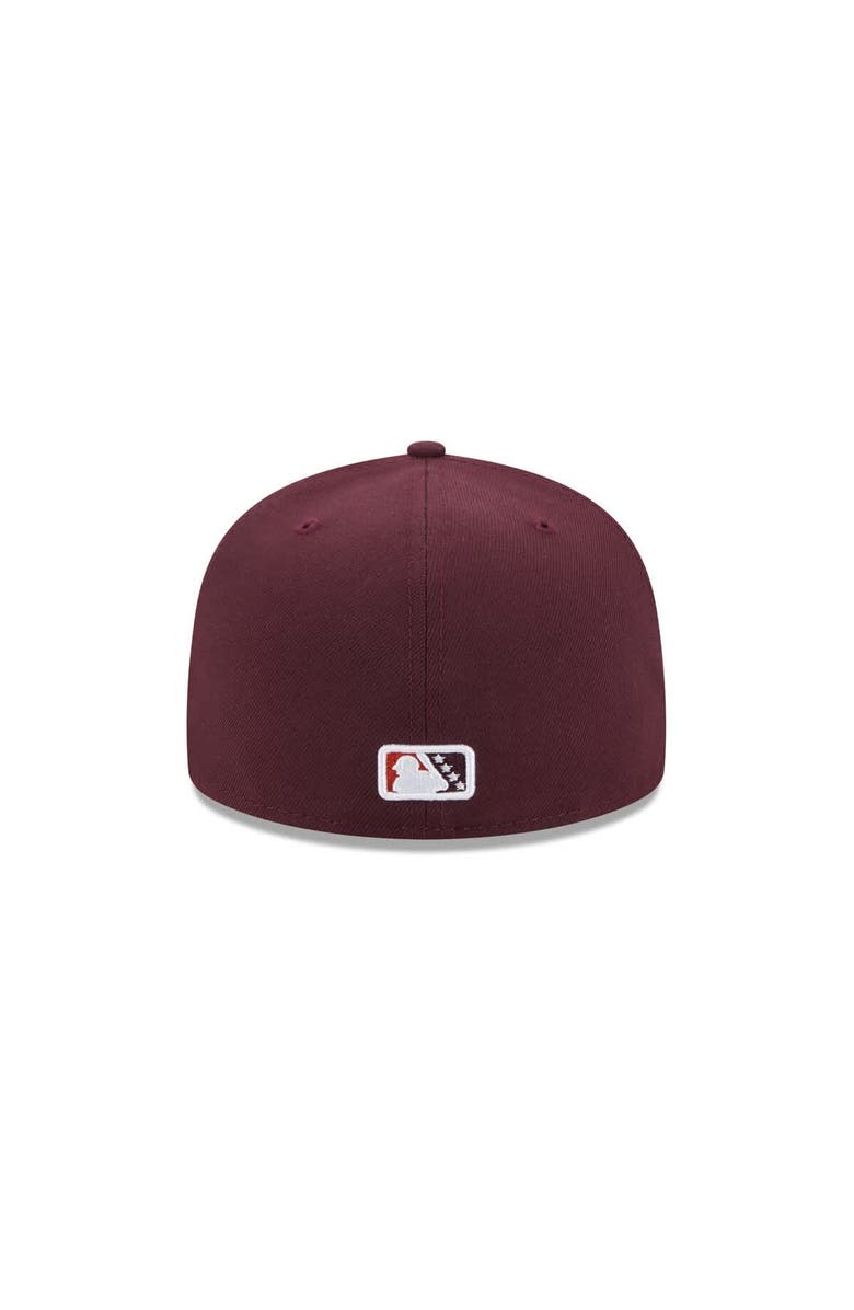 New Era Men's New Era Burgundy Las Vegas Aviators Theme Nights 59FIFTY Fitted Hat, Alternate, color, Burgundy