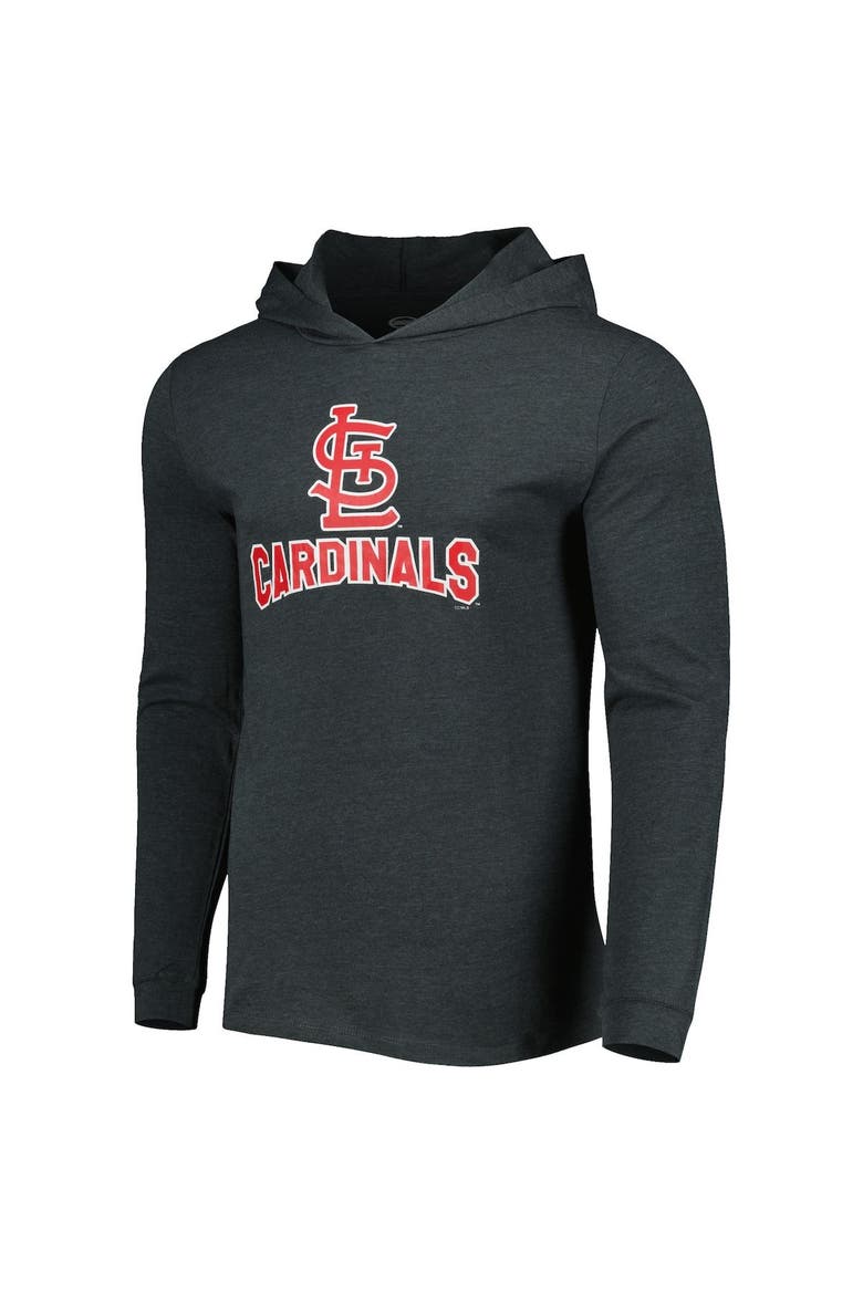 Men's Concepts Sport Heather Red/Heather Charcoal St. Louis Cardinals Meter Pullover Hoodie & Joggers Set, Alternate, color, Heather Red
