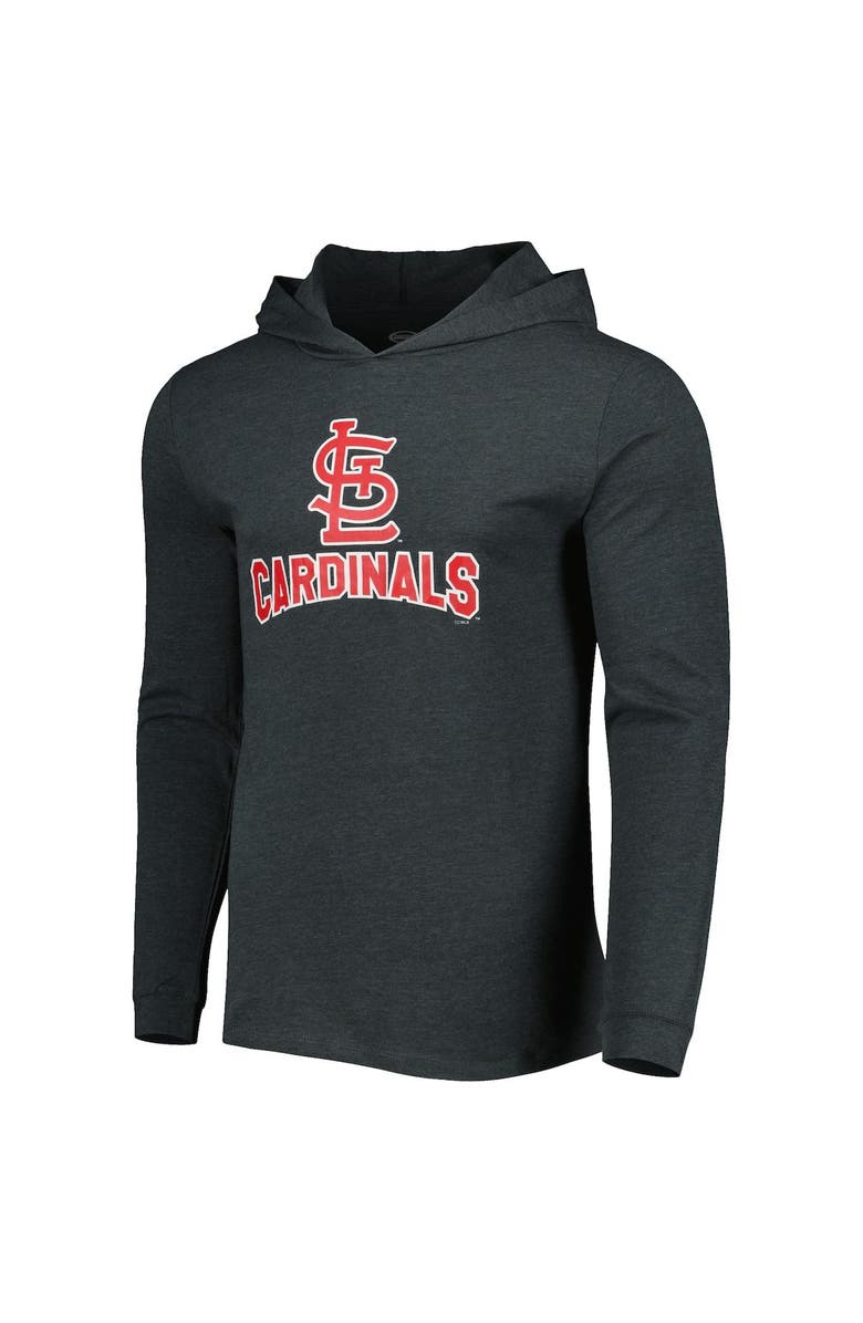 CONCEPTS SPORT Men's Concepts Sport Heather Red/Heather Charcoal St. Louis Cardinals Meter Pullover Hoodie & Joggers Set, Alternate, color, Heather Red