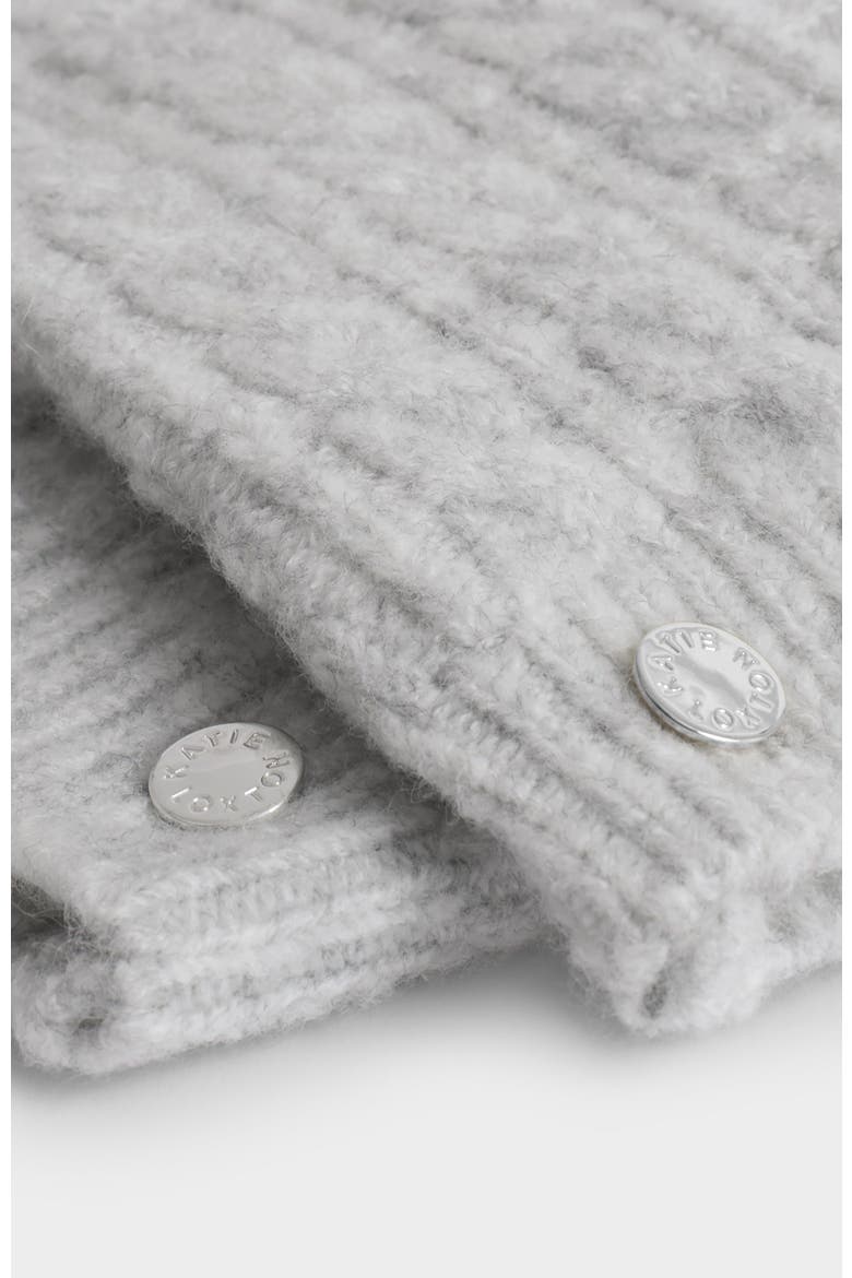 Cable Knit Handwarmer, Alternate, color, Light Grey