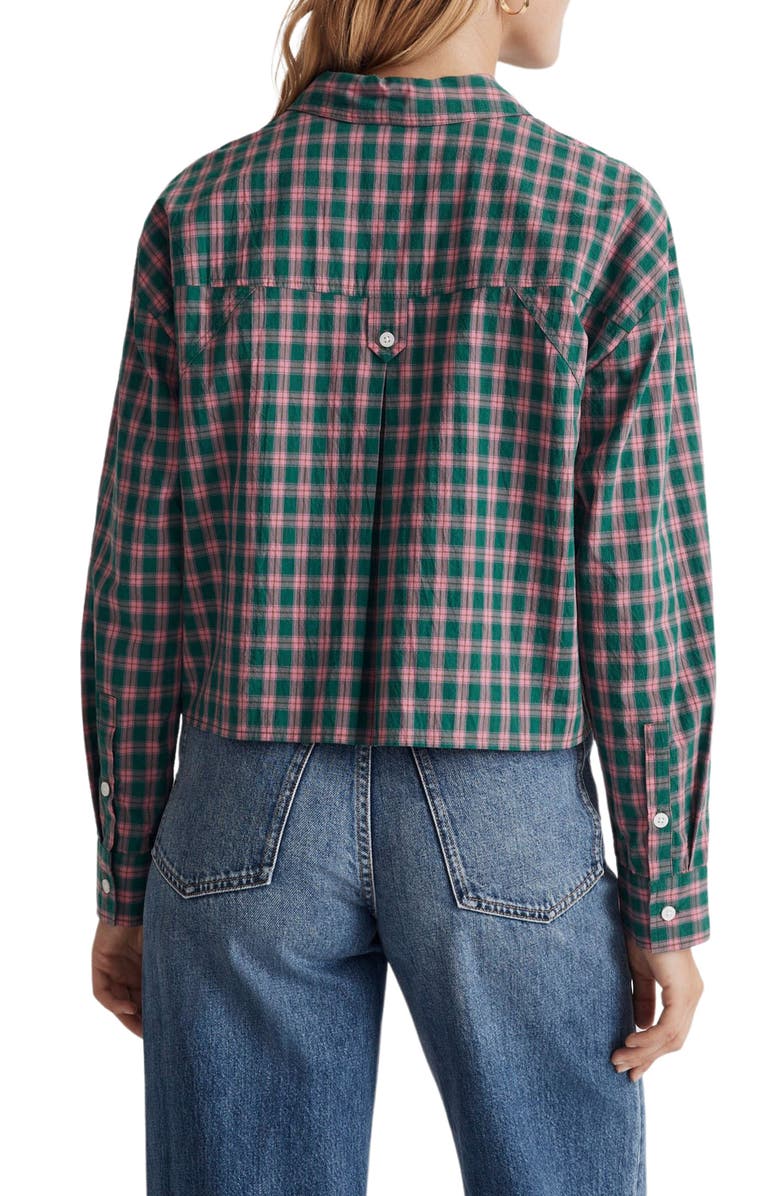 Madewell The Signature Plaid Poplin Crop Shirt, Alternate, color,