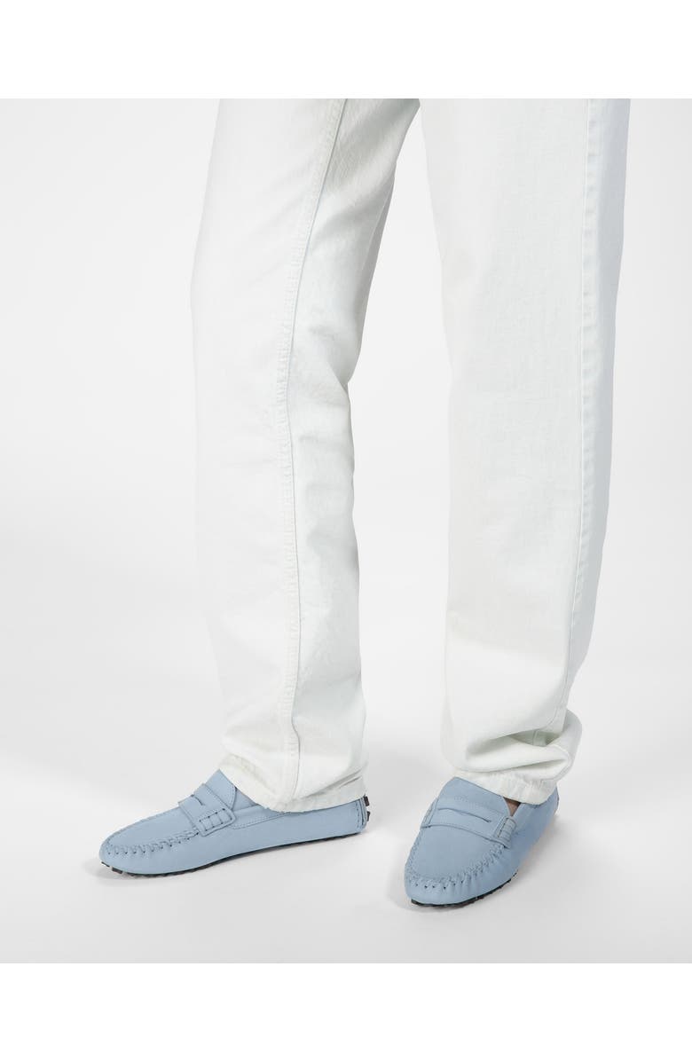 Bally Lamby Leather Drivers, Alternate, color, Blue