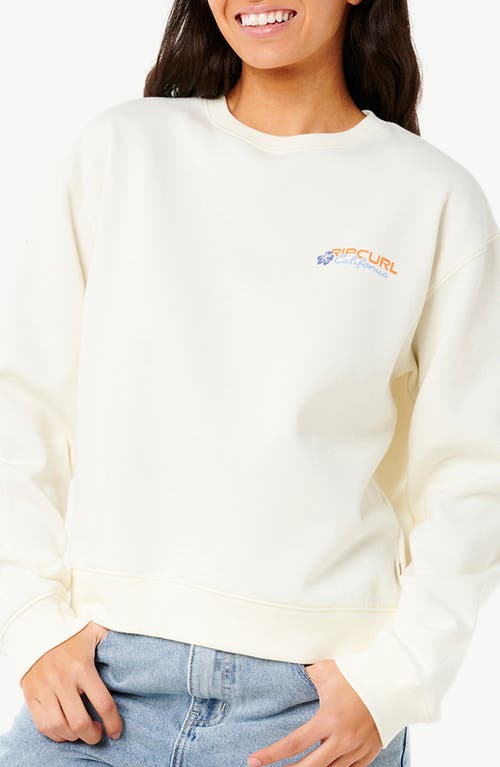 Rip Curl Dune Dancer Relaxed Sweatshirt In California Bone