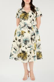 Estelle Vanessa Floral Empire Waist Dress