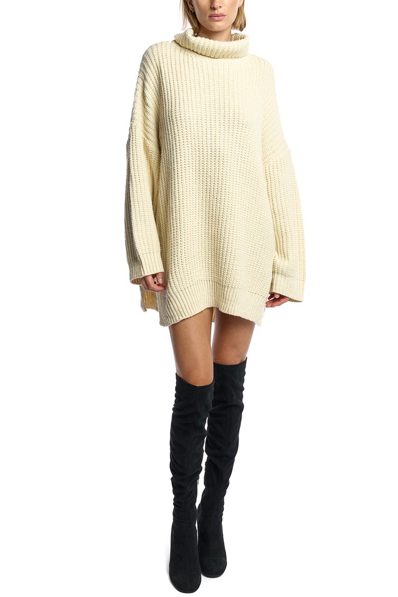 Laney Sweater Dress, Alternate, color, Creme