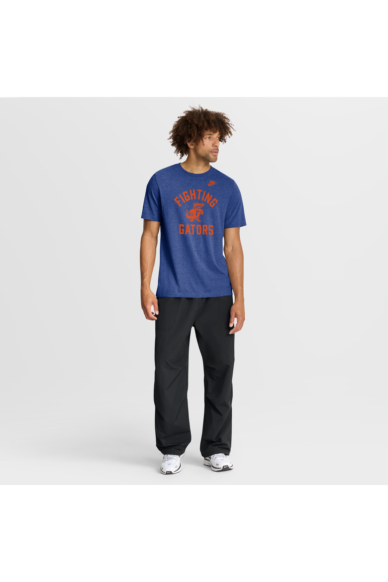Men's Nike Heather Royal Florida Gators Legacy Mantra Tri-Blend T-Shirt, Alternate, color, Heather Royal