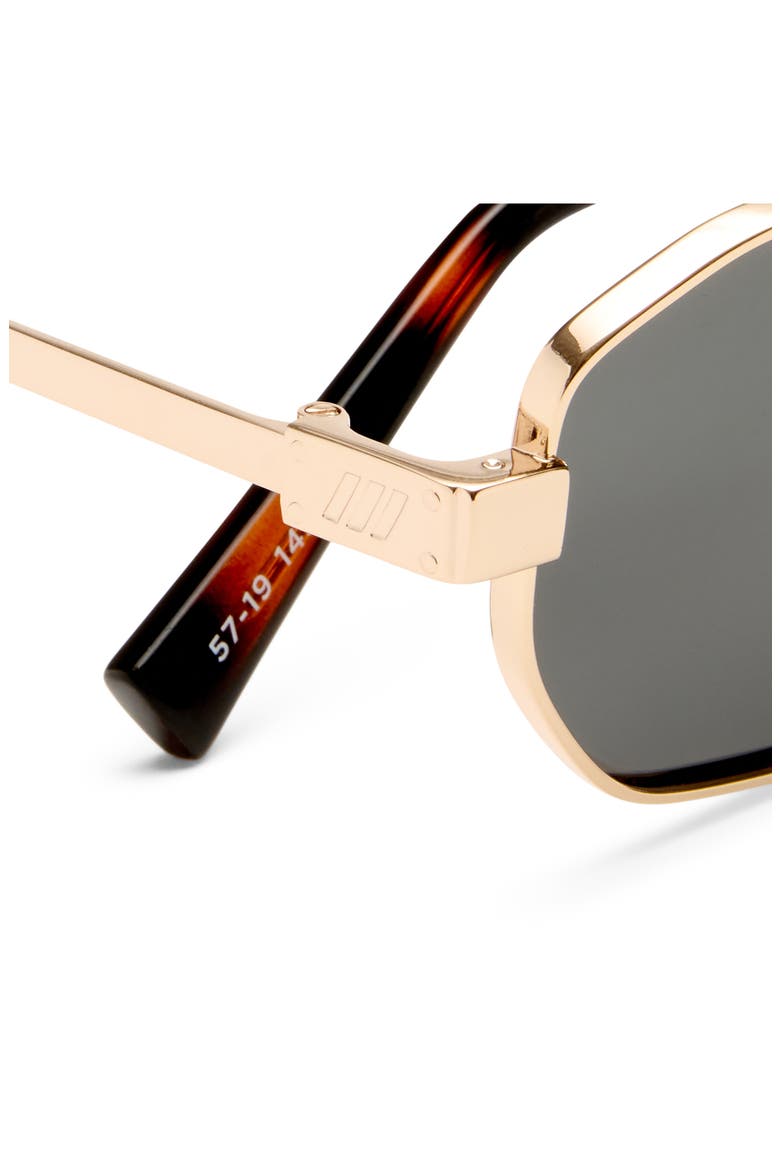 Mythic 57mm Square Sunglasses, Alternate, color, GOLD / SMOKE MONO POLARIZED