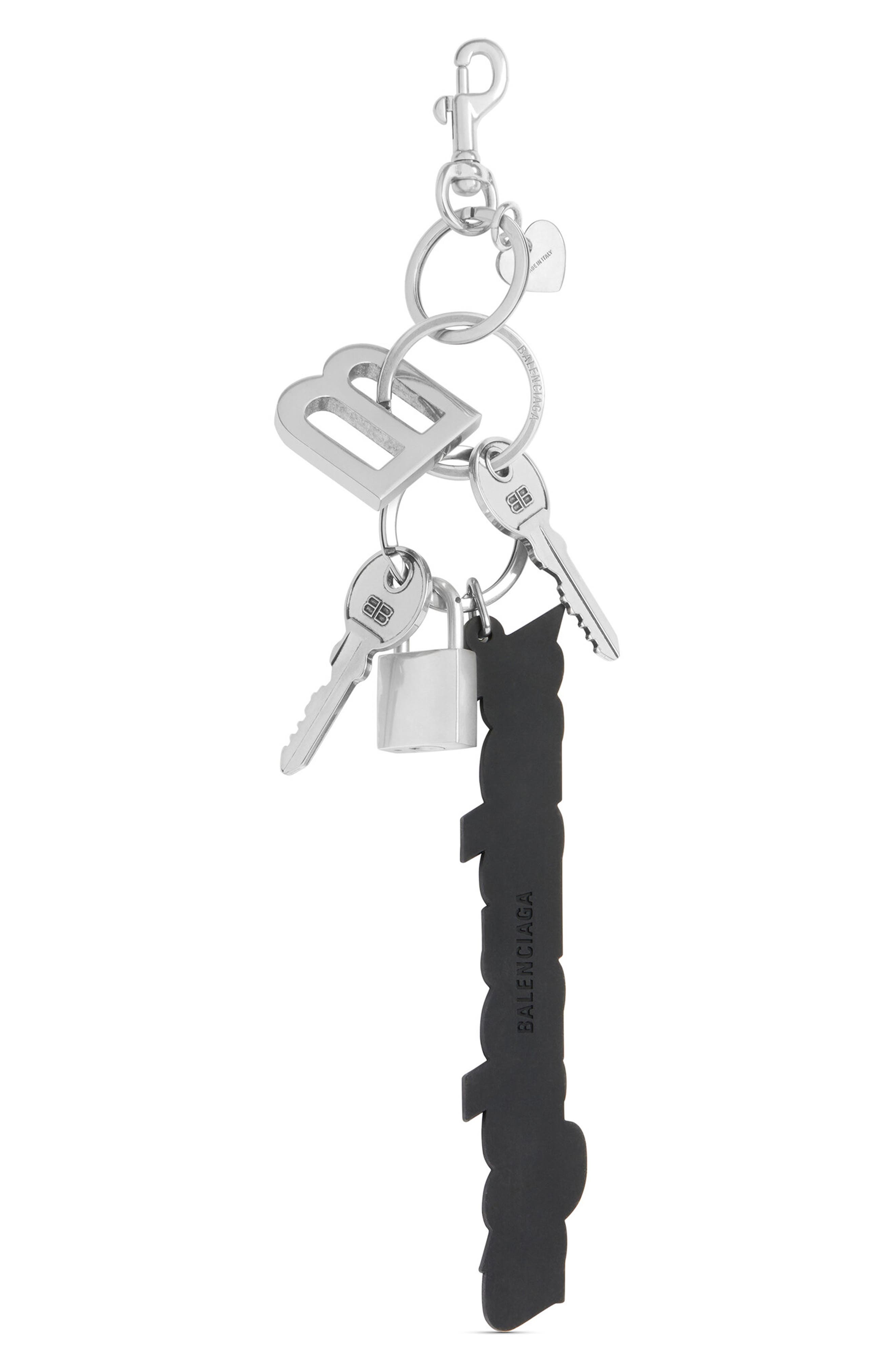 Balenciaga Kit Key Chain Bag Charm, Alternate, color, 