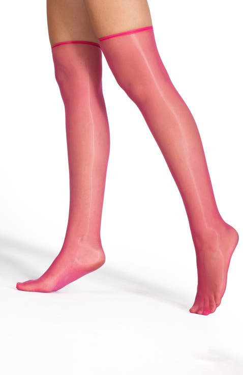 2-Pack Lustrous Silky Sheer Knee-High Socks