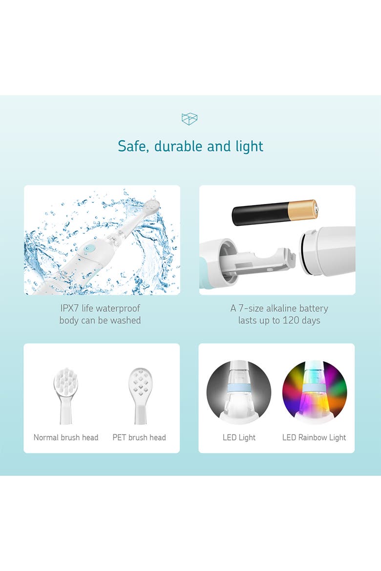 Baby Electric Toothbrush, Alternate, color, Multicolored