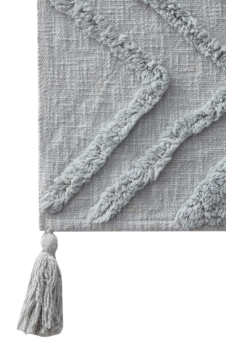 VCNY HOME Textured Tassel Throw Blanket, Alternate, color, Grey