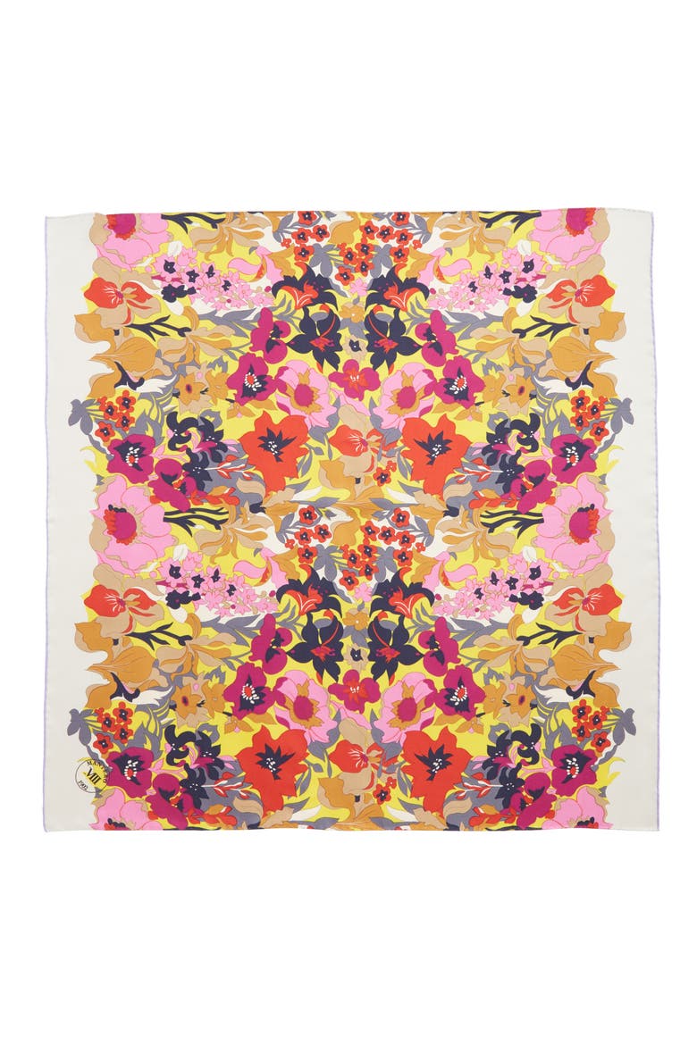 Twiggy Silk Scarf, Main, color, LILAC