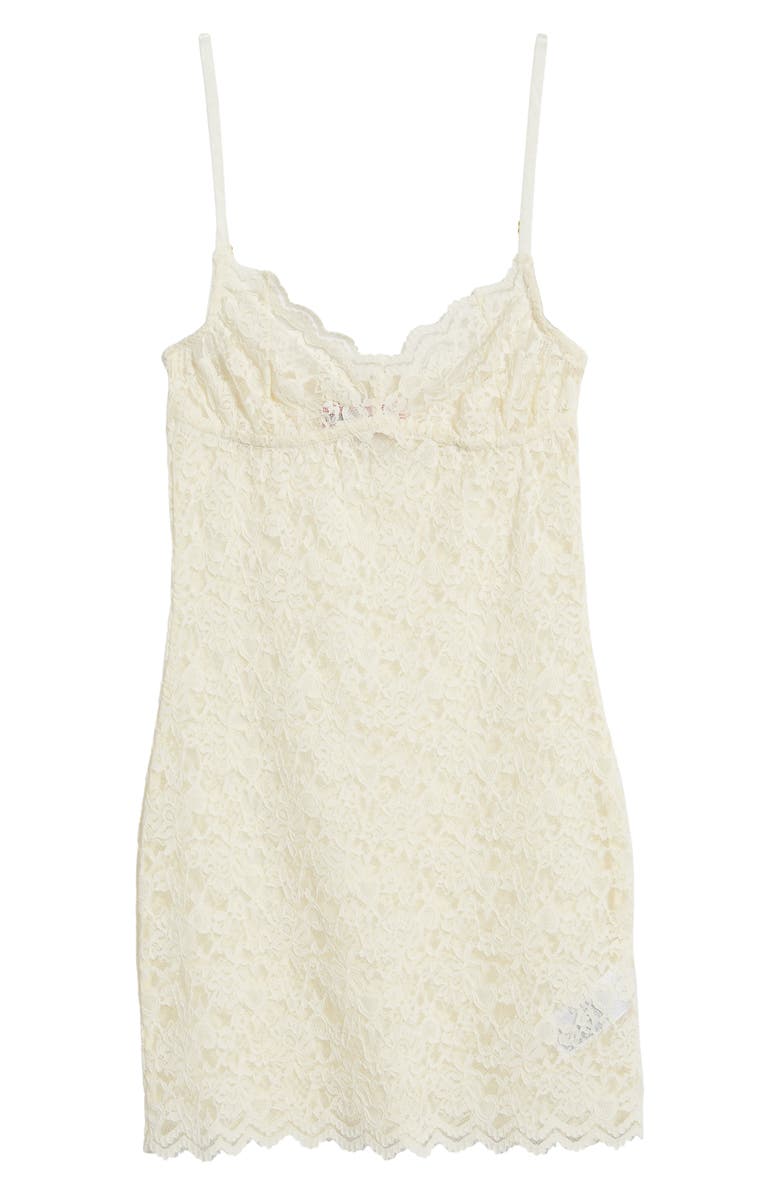 EDIKTED Melia Sheer Lace Body-Con Dress, Alternate, color, Cream