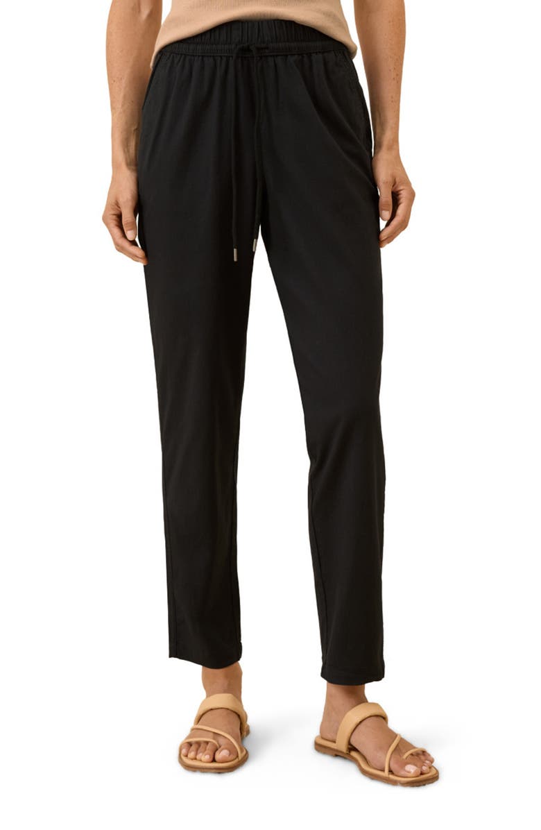 Pact Organic Cotton Daily Twill Drawstring Pant, Alternate, color, Black